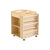 Jooyes Wooden Art Craft Material Storage Trolley