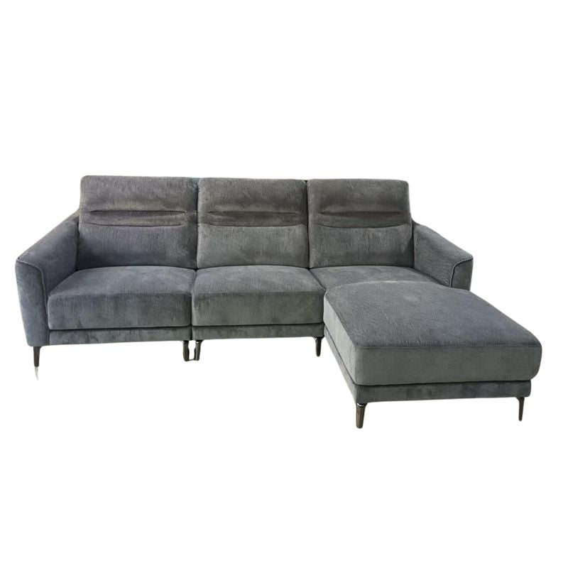Arizona Charcoal Grey L-Shaped Chaise Sofa