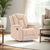 Theatre Electric Recliner Sofa Buckskin Fabric Single Latte
