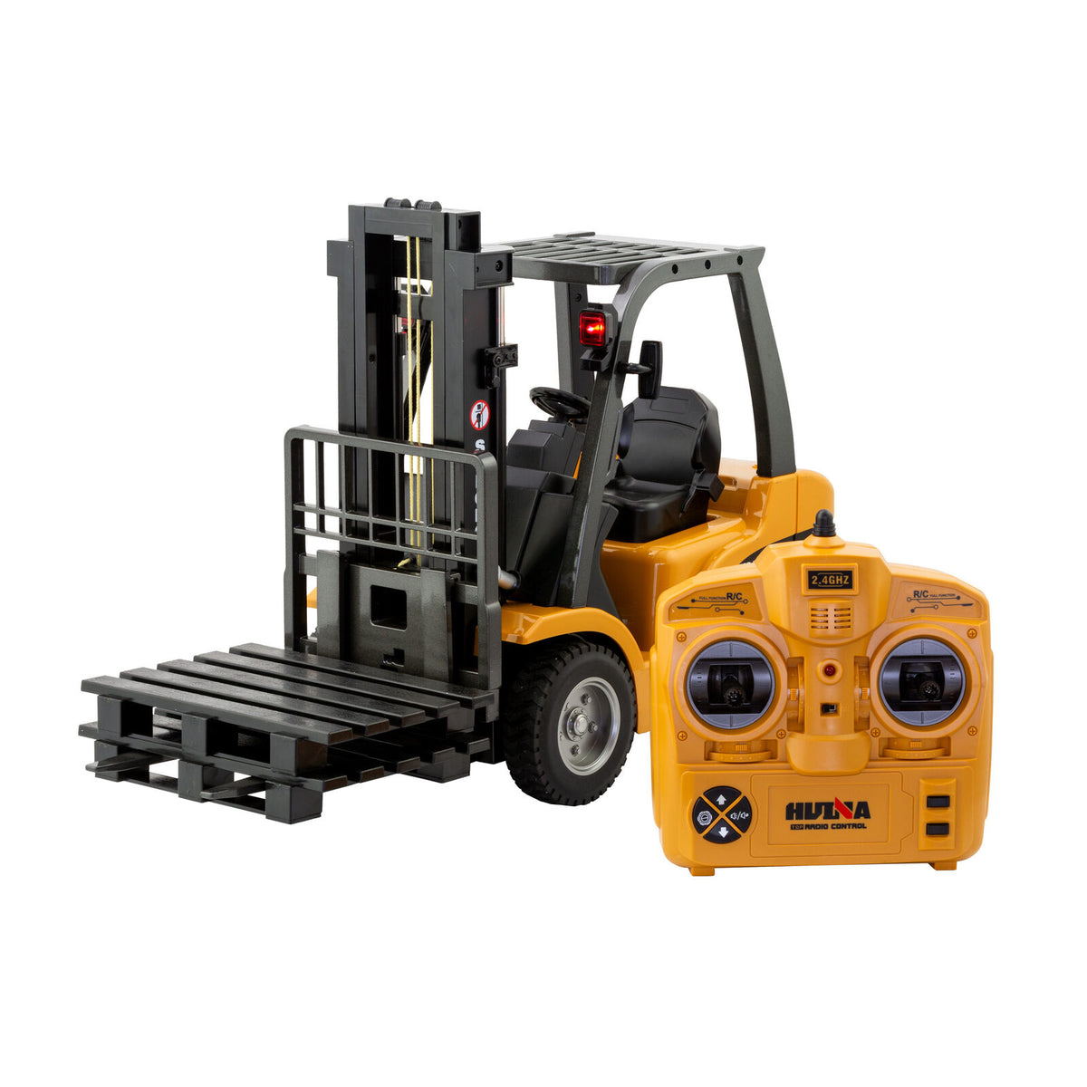 1:10 Scale 2.4G 8-Channel Metal Remote Control Forklift Construction Vehicle with Lifting Function &amp; Sound