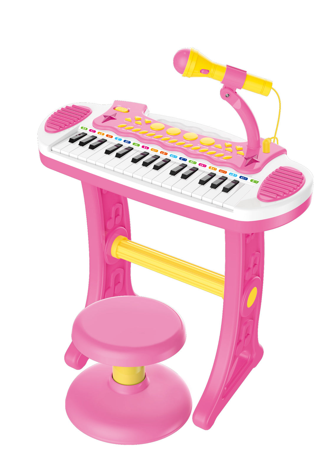 Children&#39;s Electronic Keyboard with Stand (Pink) Musical Instrument Toy