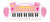 Children's Electronic Keyboard with Stand (Pink) Musical Instrument Toy