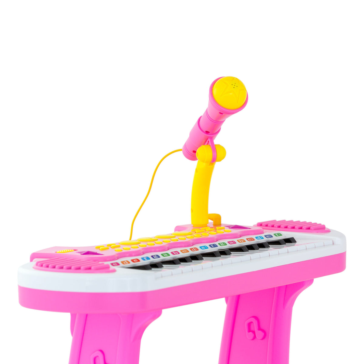 Children's Electronic Keyboard with Stand (Pink) Musical Instrument Toy