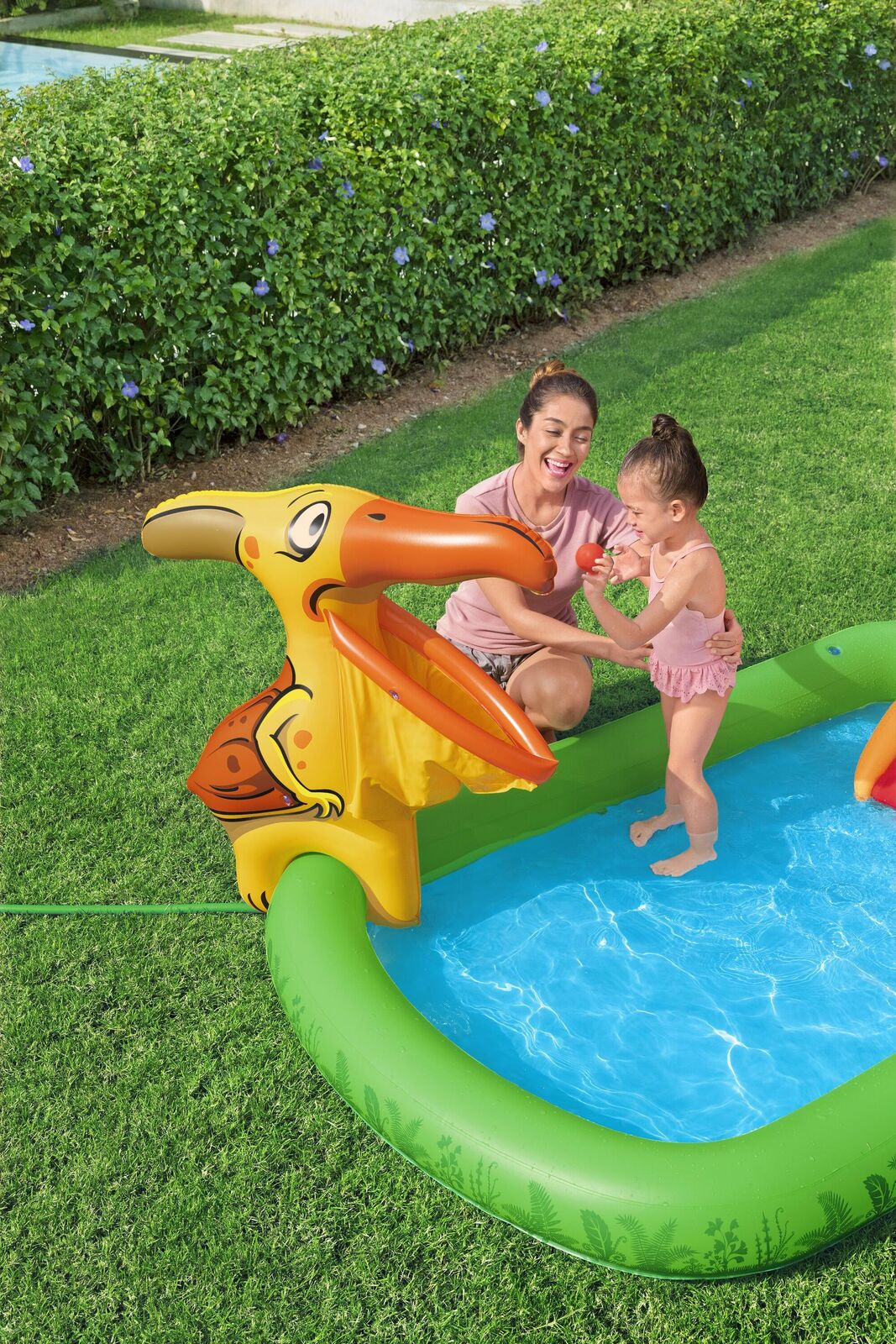190L Jurassic Splash Water Play Centre, Bright Dinosaur Theme with Slide