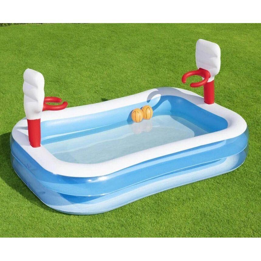 Inflatable Basketball Play Pool - 40in x 2.51m x 1.68m