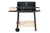 Charcoal Grill BBQ with Manual Rotisserie Stick on Trolley Stand