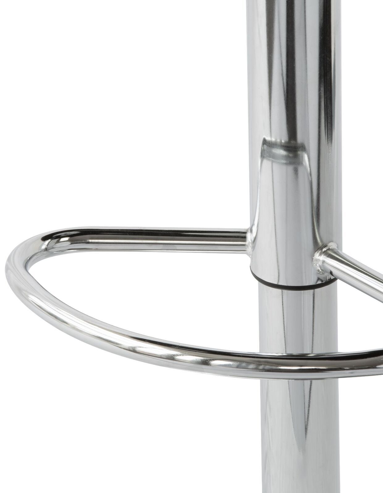 2 Comfortable Bar Stools (Black) w/ Adjustable Height, 90-112cm