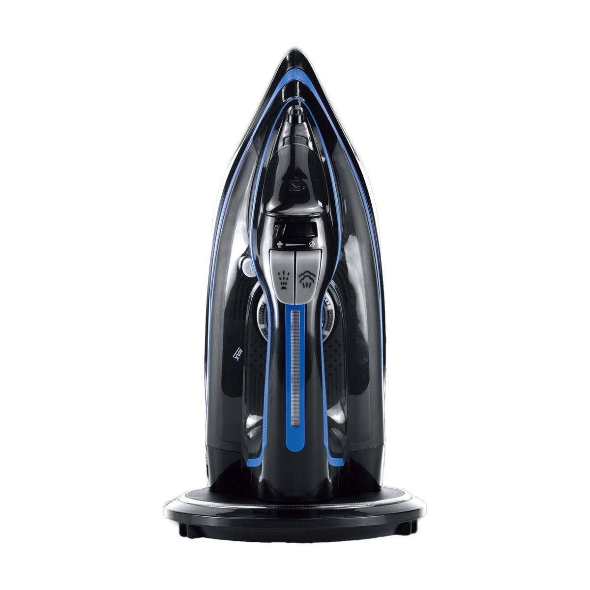 Cordless Steam Iron w/ Ceramic Soleplate, 360 degree Charging Base, Self-Cleaning