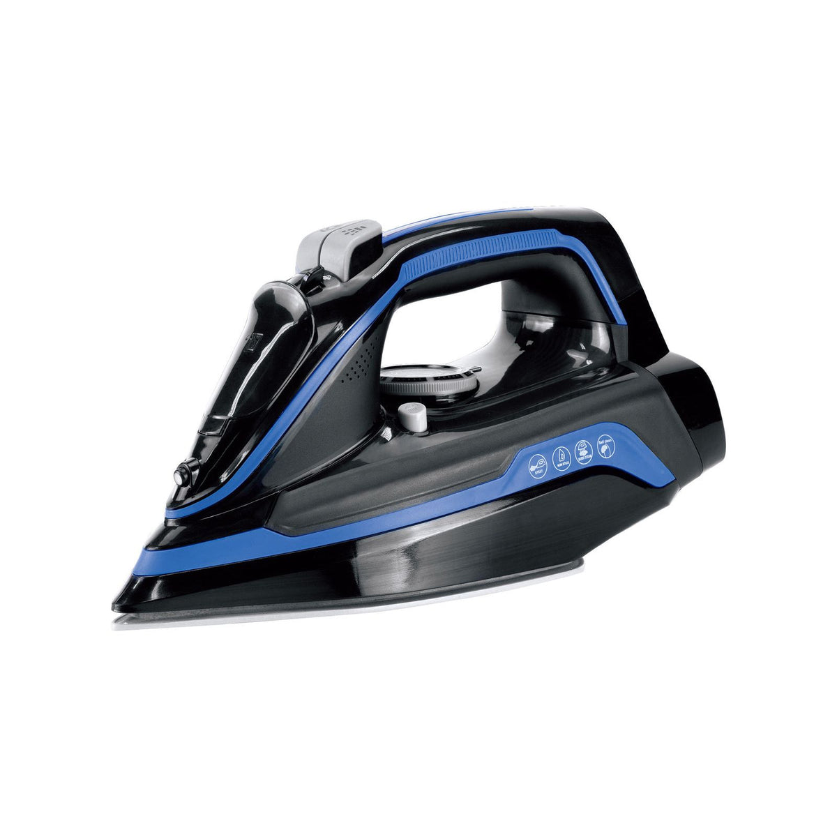 Cordless Steam Iron w/ Ceramic Soleplate, 360 degree Charging Base, Self-Cleaning