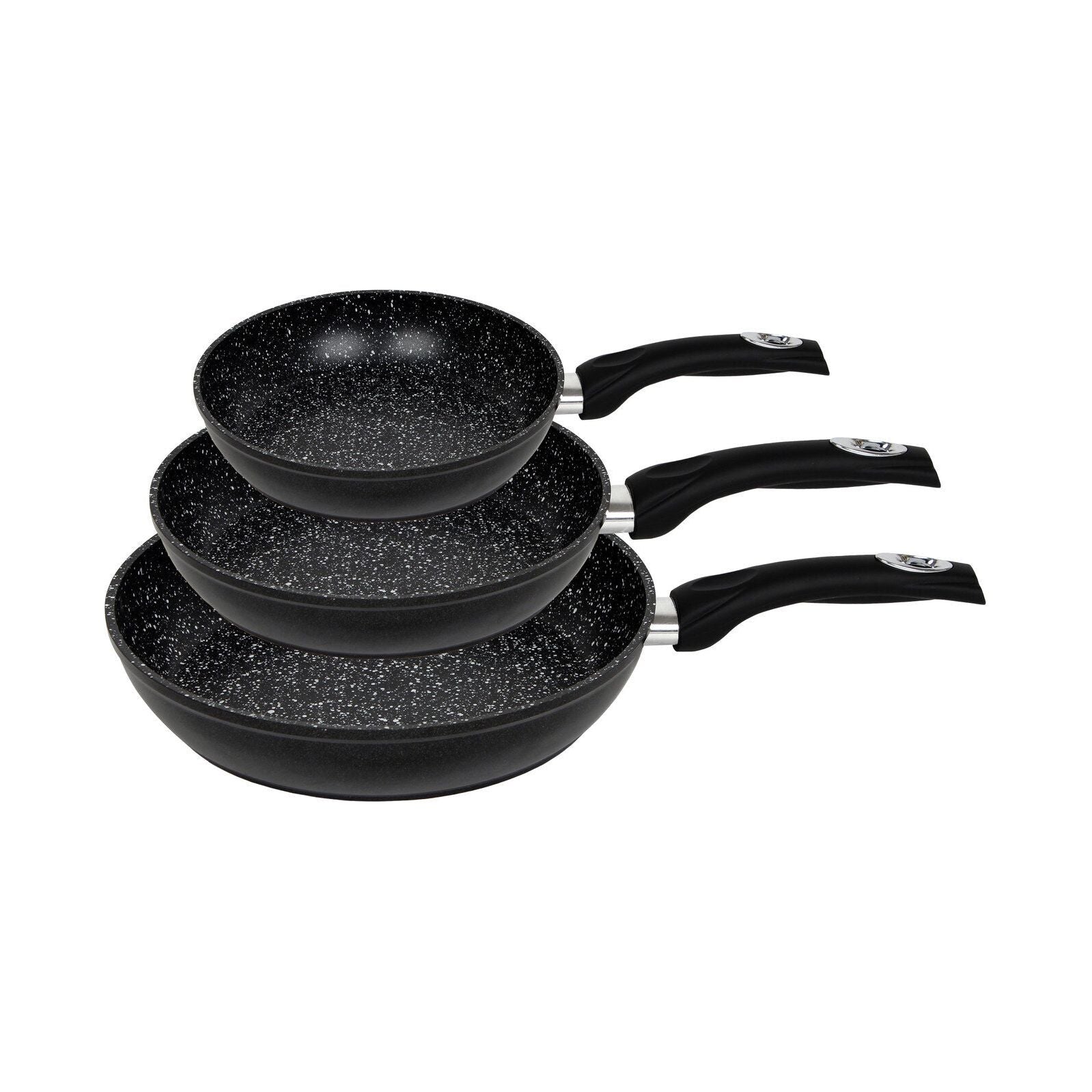 3-Piece Forged Frypan Set with Non-stick Coating
