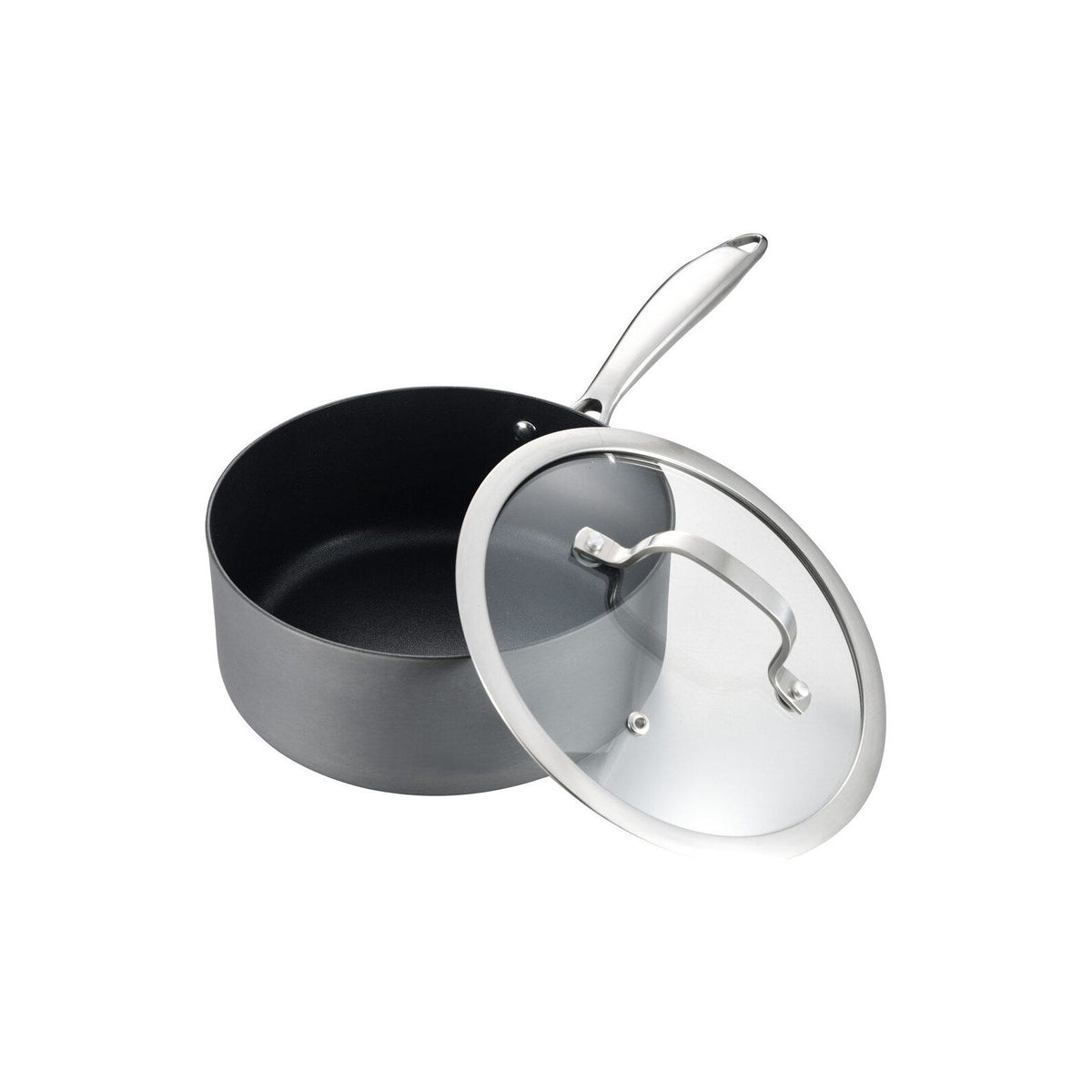 8-Piece Cookware Set with Non-stick Coating and Glass Lids