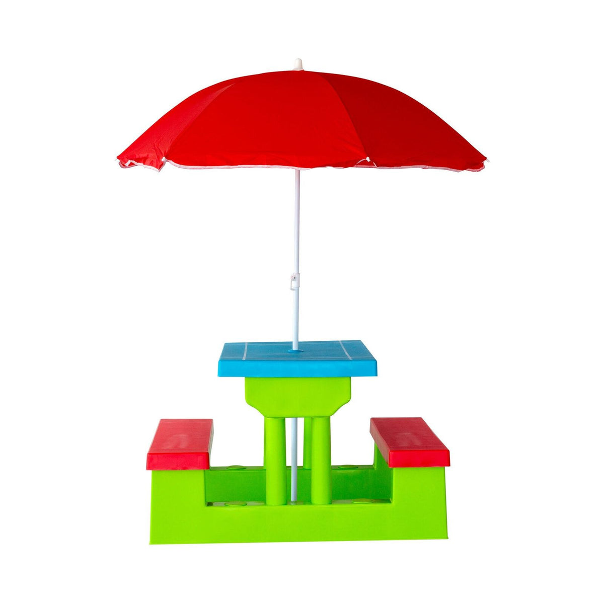 Durable Kids Picnic Table Set with Umbrella