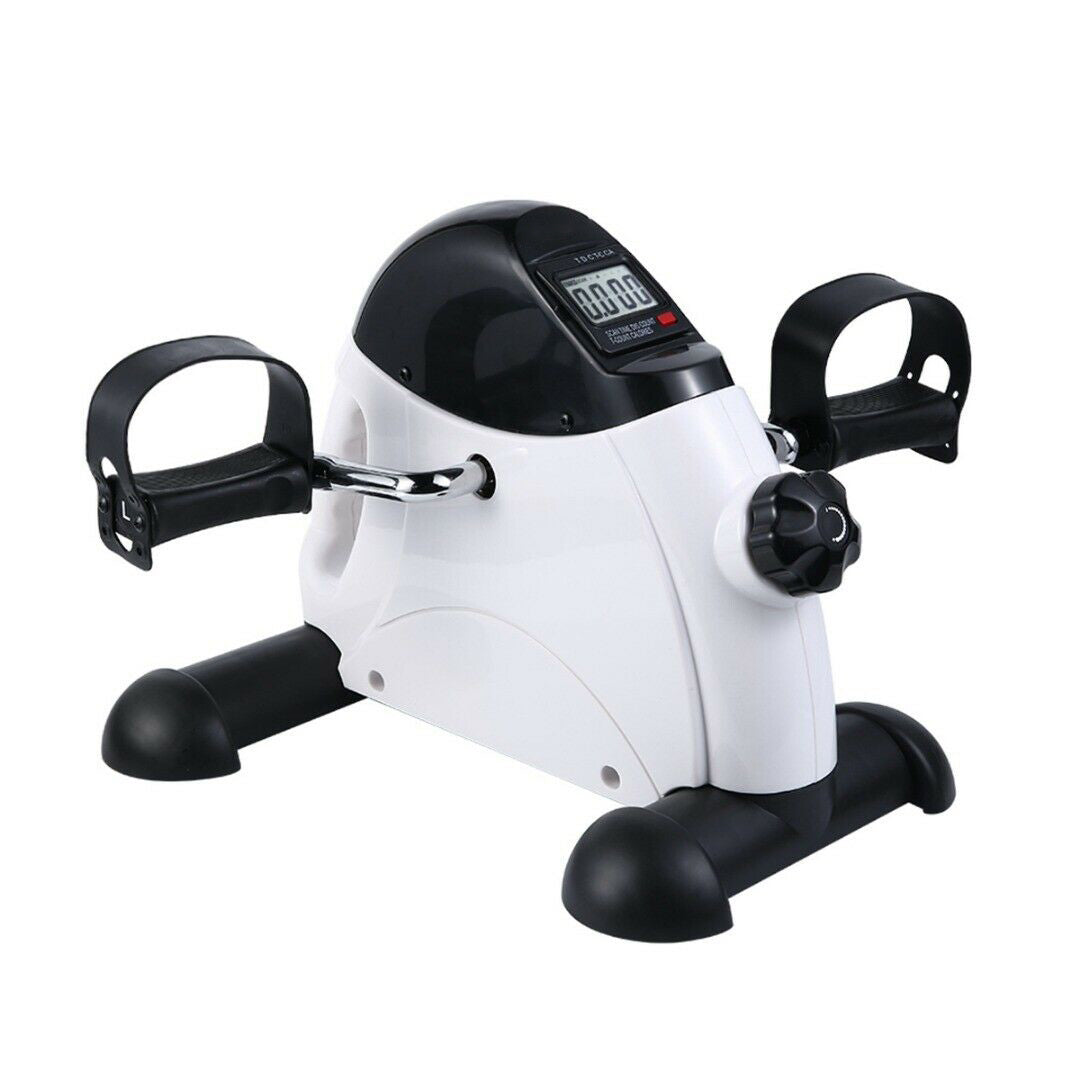 Portable Pedal Exerciser w/ LCD Monitor Tracking (Black &amp; White)