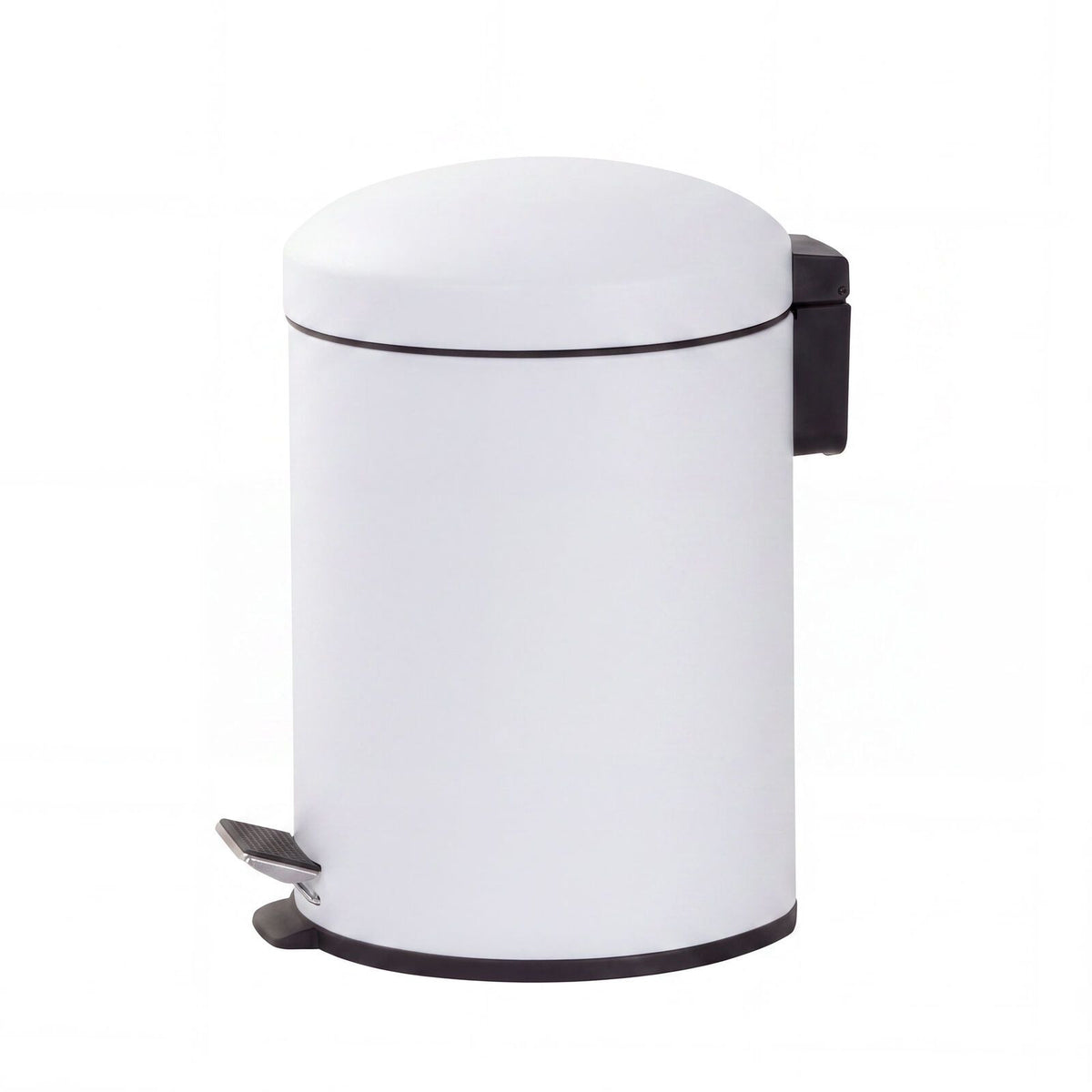 6L Compact Pedal Bin with Stainless Steel and Plastic Construction