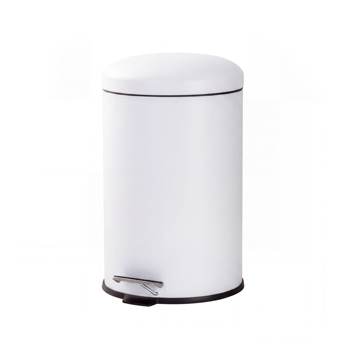 12L Pedal Bin with Stainless Steel and Plastic Construction