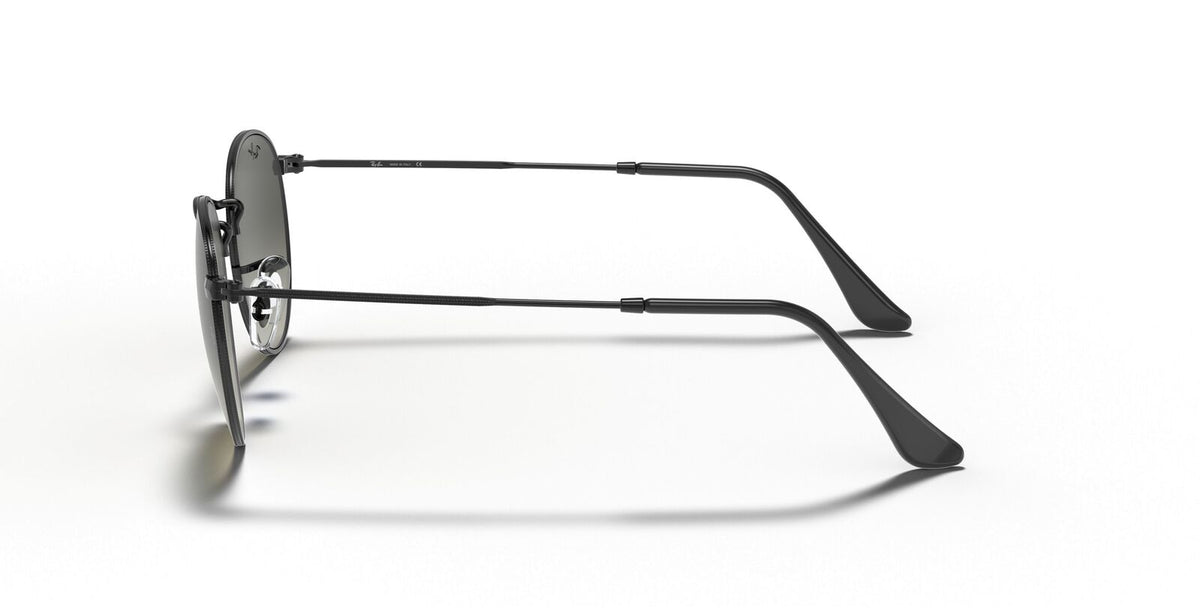 Round Flat Grey Gradient Lenses Sunglasses