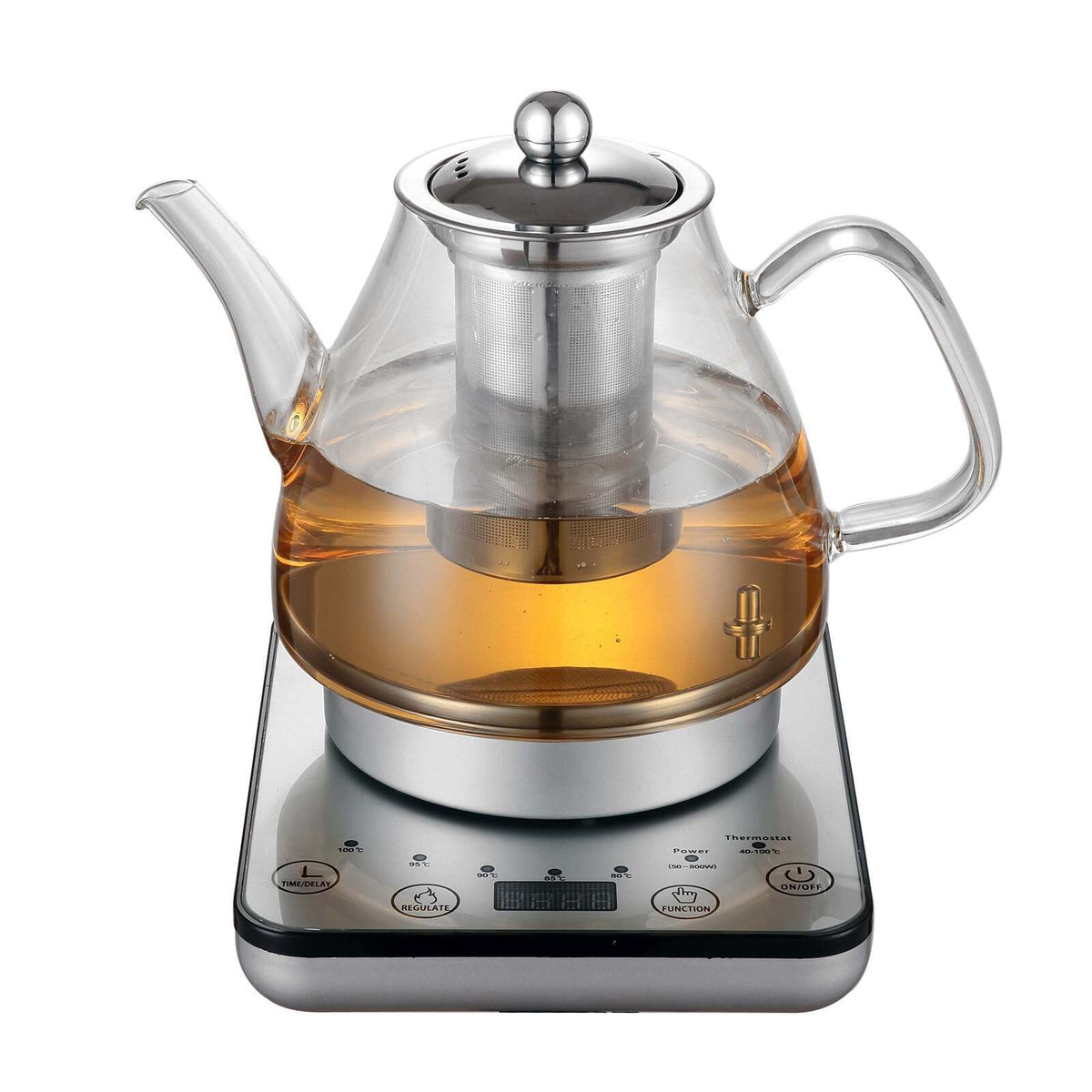 1.2L Digital Glass Kettle w/ Electric Tea Pot &amp; Infuser 800W