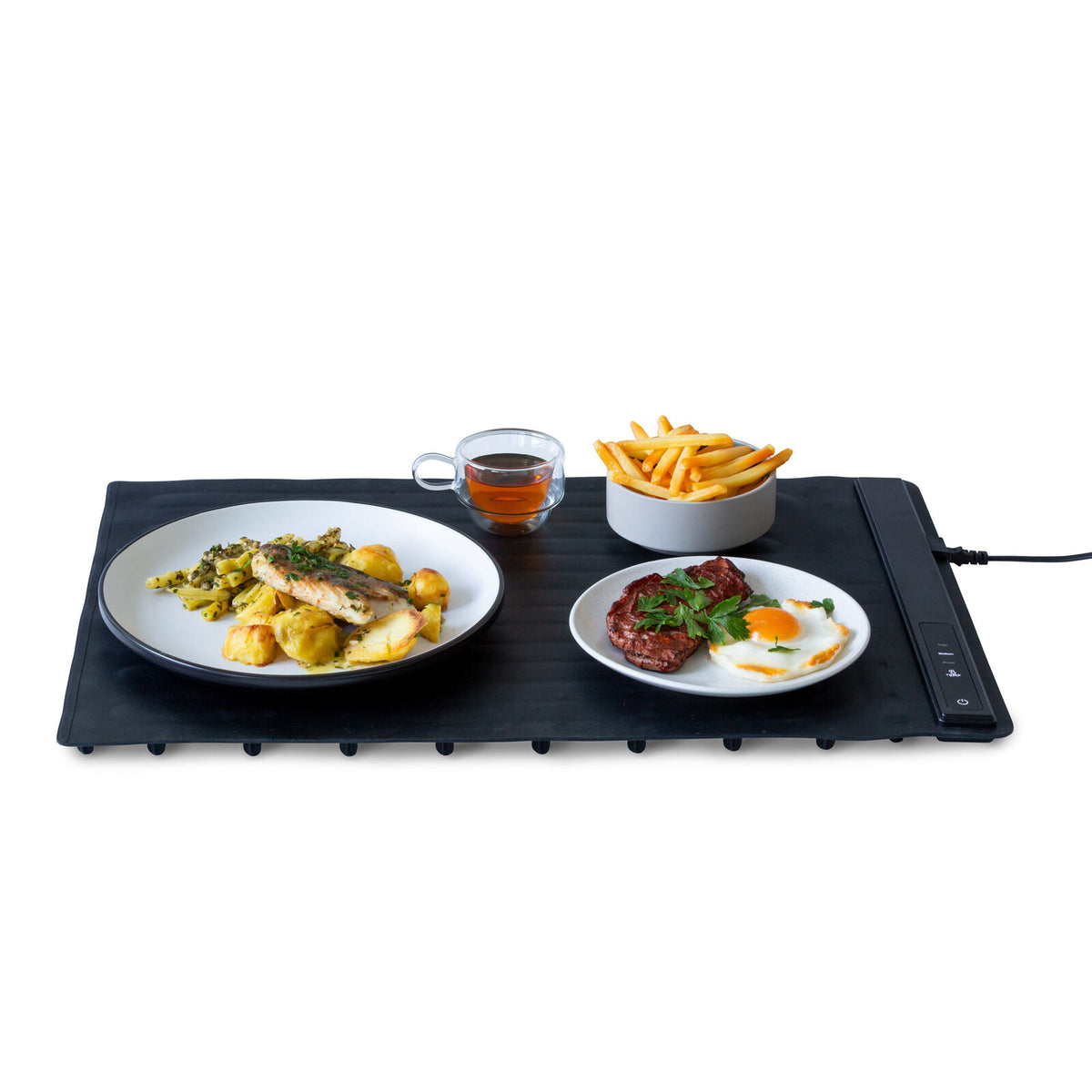 Electric Warming Mat Adjustable 3-Level Heat, Rollable &amp; Portable Hot Plates Heat Pad