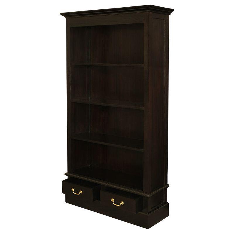 Tasmania 2 Drawer Bookcase (Chocolate)