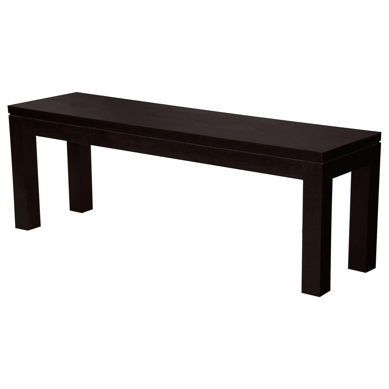 Tilda Solid Mahogany Timber Bench (Chocolate)