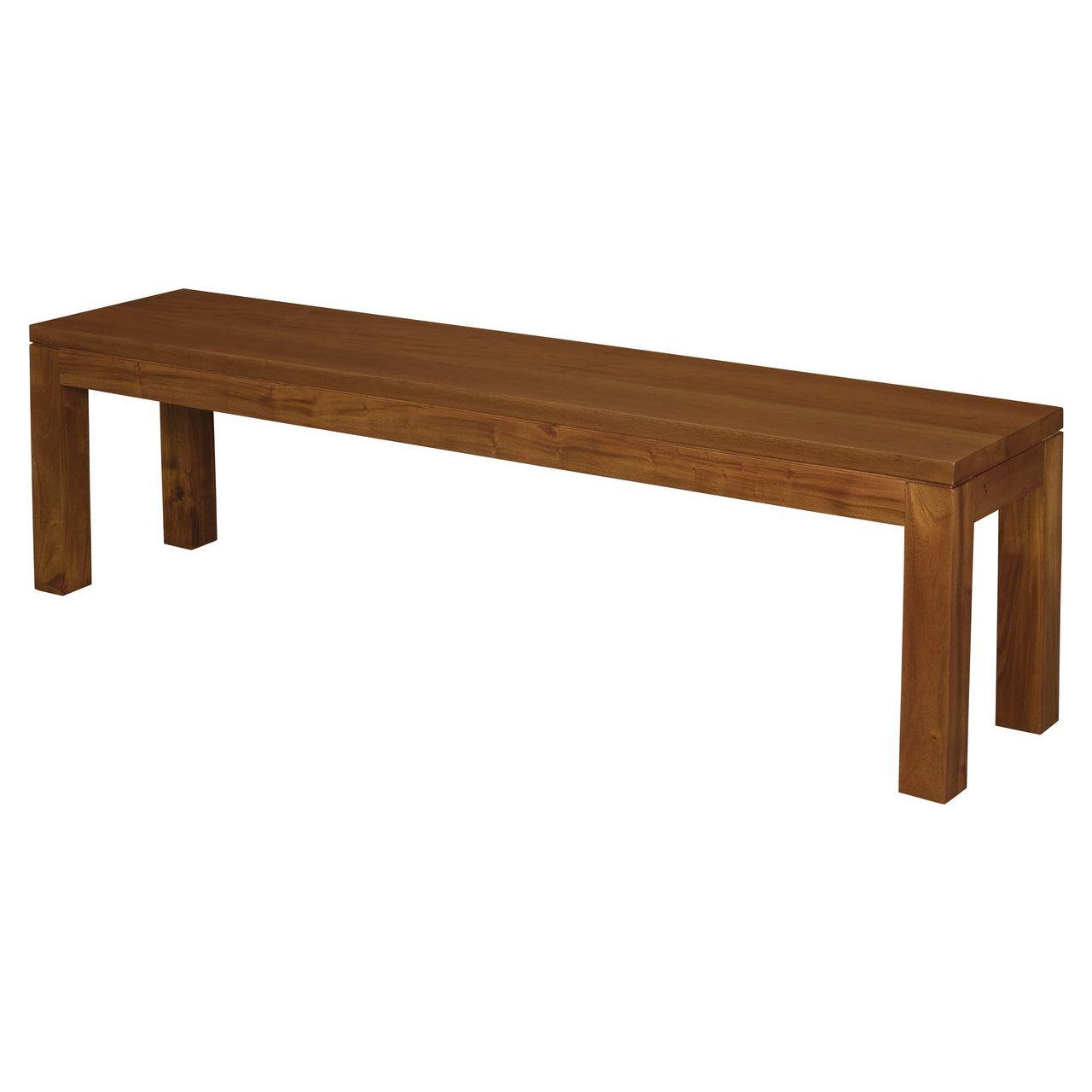 Large Tilda Solid Mahogany Bench (Light Pecan)