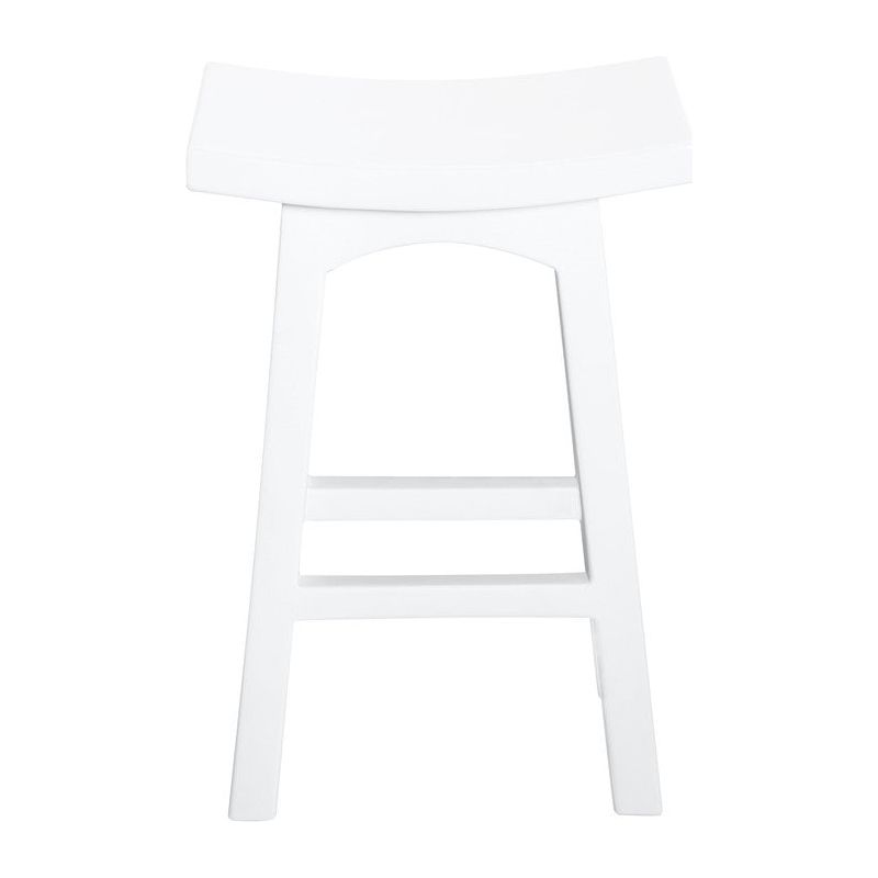 Tokyo Timber Kitchen Counter Stool (White)