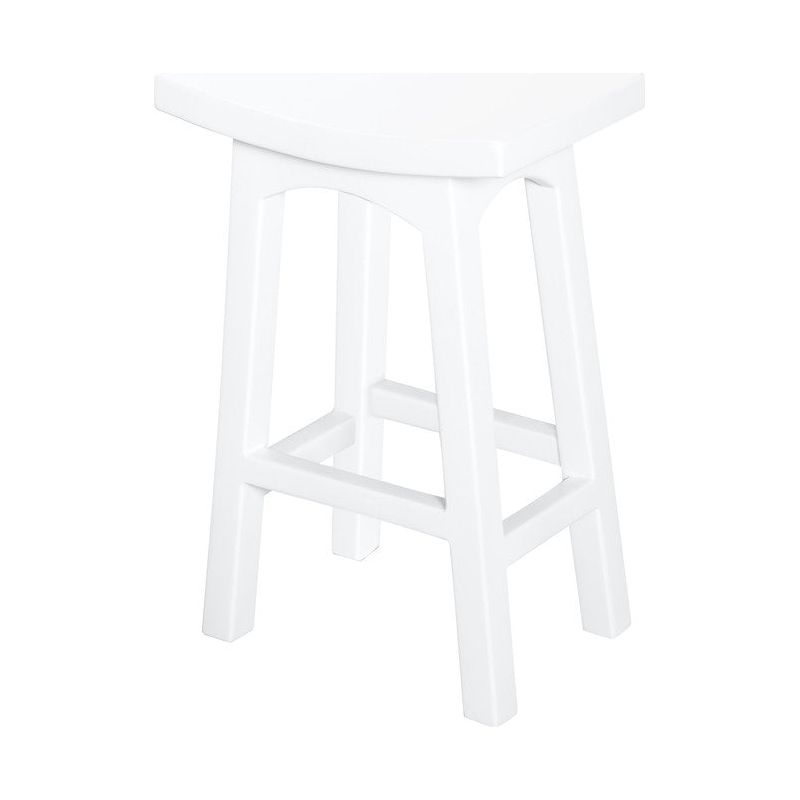 Tokyo Timber Kitchen Counter Stool (White)