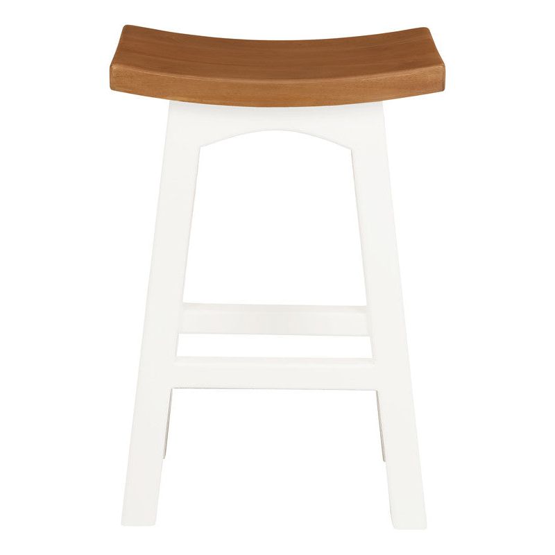 Tokyo Timber Kitchen Counter Stool (White Caramel)