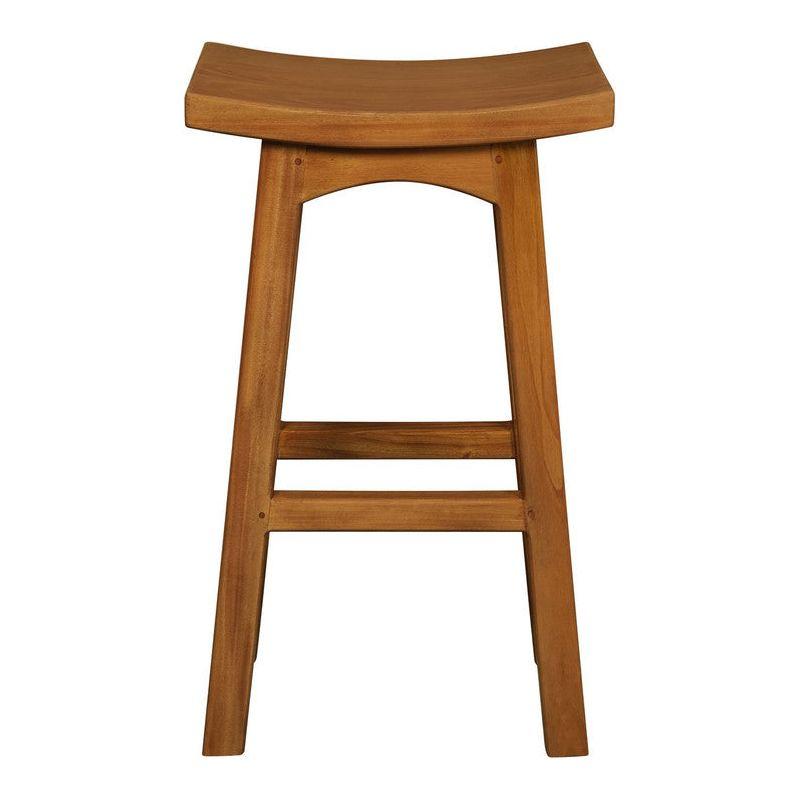 Tokyo Solid Mahogany Timber Barstool (Light Pecan)