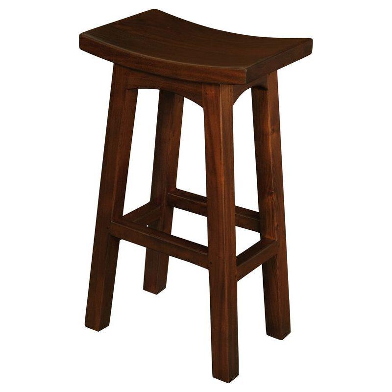 Tokyo Solid Mahogany Timber Barstool (Mahogany)