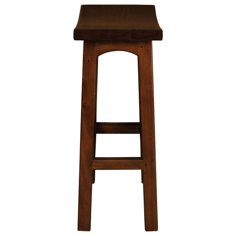 Tokyo Solid Mahogany Timber Barstool (Mahogany)