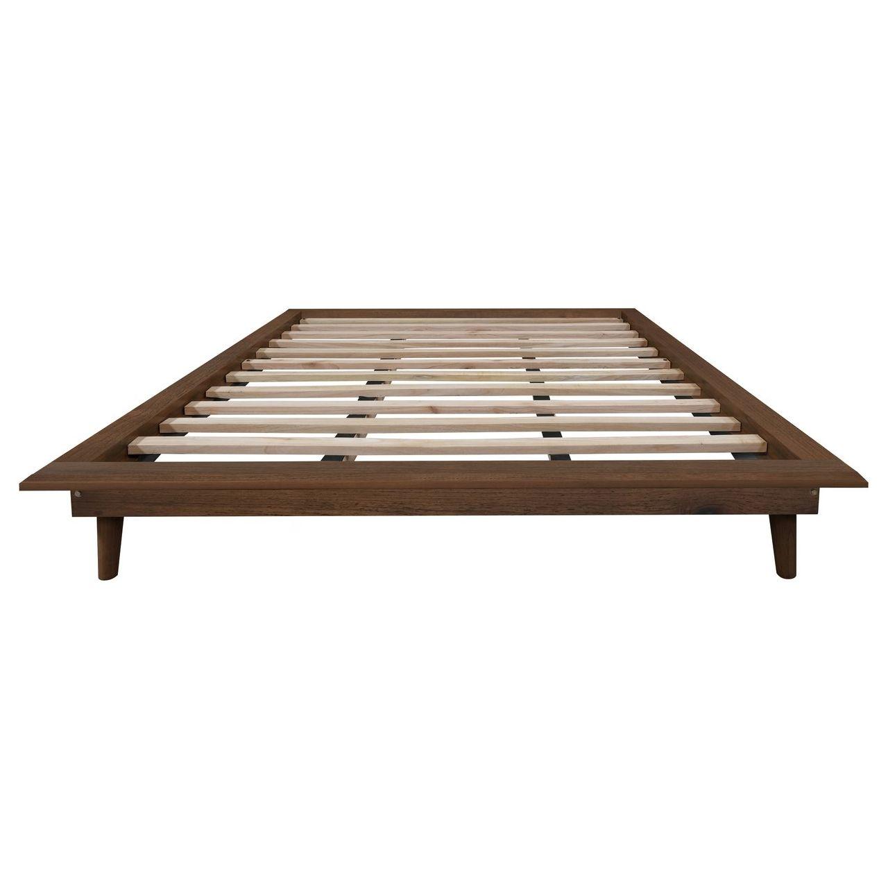 Gatsby Queen Size Platform Bed Base (Walnut)