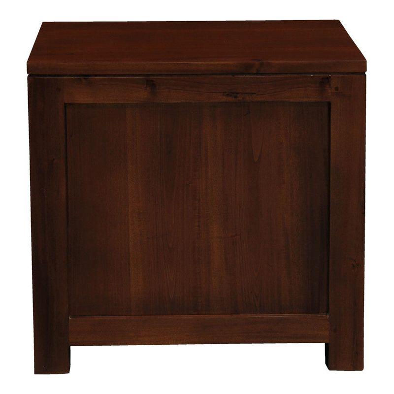 Amsterdam Solid Mahogany Timber 1 Drawer Bedside Table (Mahogany)