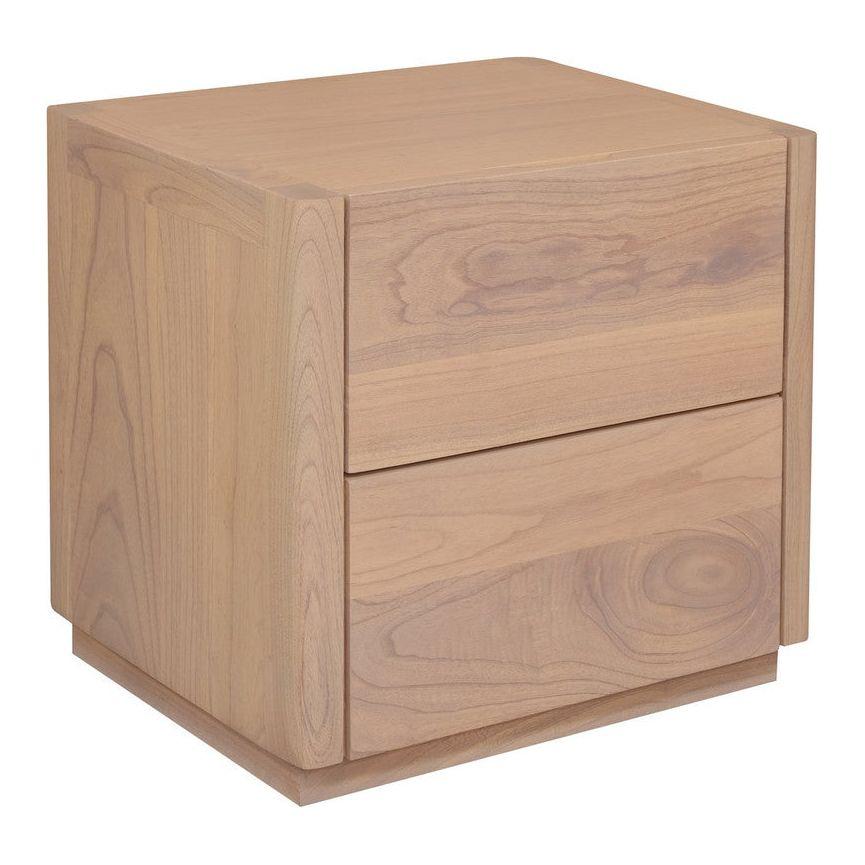 Gatsby 2-Drawer Bedside Table (Natural)