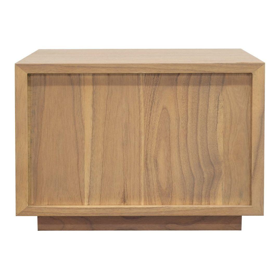Oscar 1 Drawer Low Bedside Table (Natural)