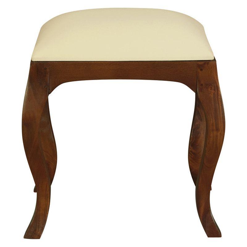Eloise Cabriole Leg Dressing Stool (Mahogany)