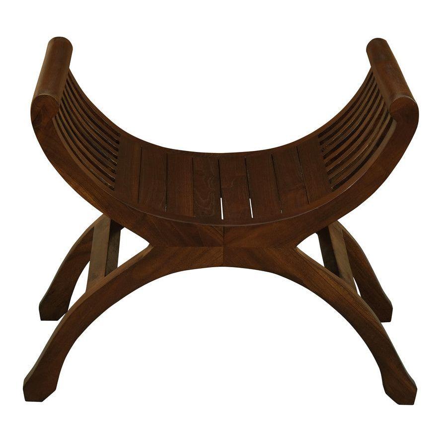 Maeve Solid Mahogany Single Seater Stool (Mahogany)