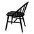 Vera Solid Oak Dining Chair - Set of 2 (Black)