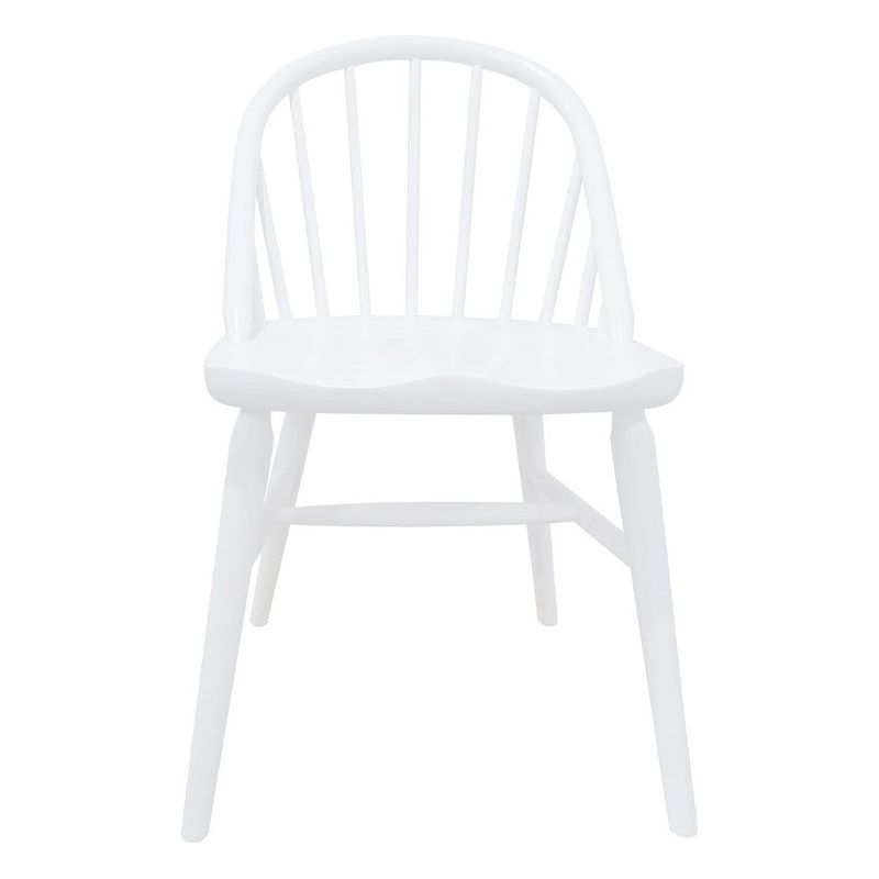 Vera Solid Oak Dining Chair - Set of 2 (White)