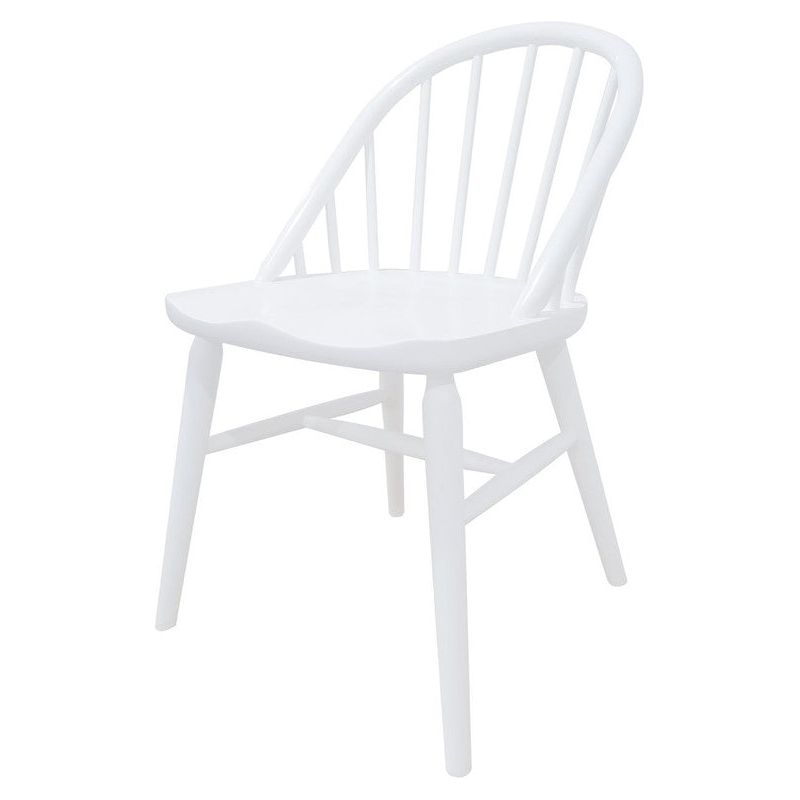 Vera Solid Oak Dining Chair - Set of 2 (White)