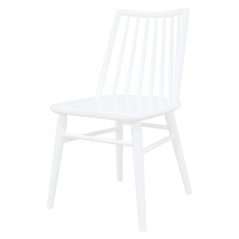 Riviera Solid Oak Dining Chair - Set of 2 (White)