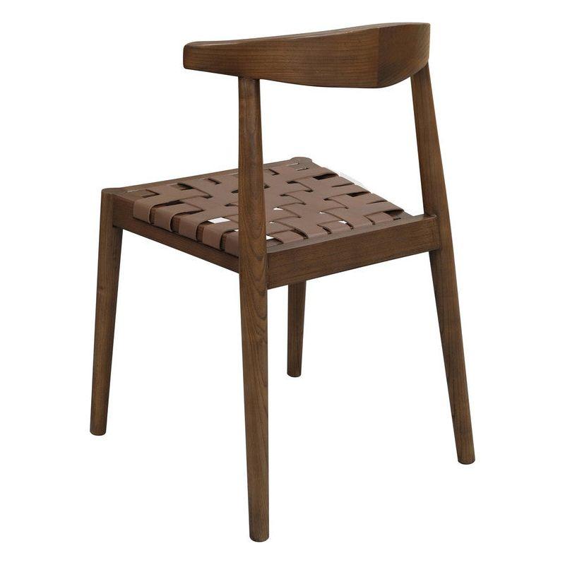 Elliot Leather Dining Chair (Walnut)