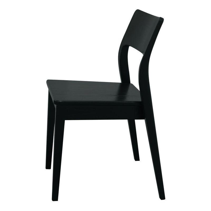 Providence Solid Oak Dining Chair - Set of 2 (Black)