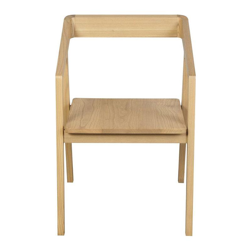 Kyoto Solid Oak Arm Chair - Set of 2 (Natural)