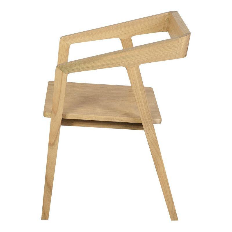 Kyoto Solid Oak Arm Chair - Set of 2 (Natural)