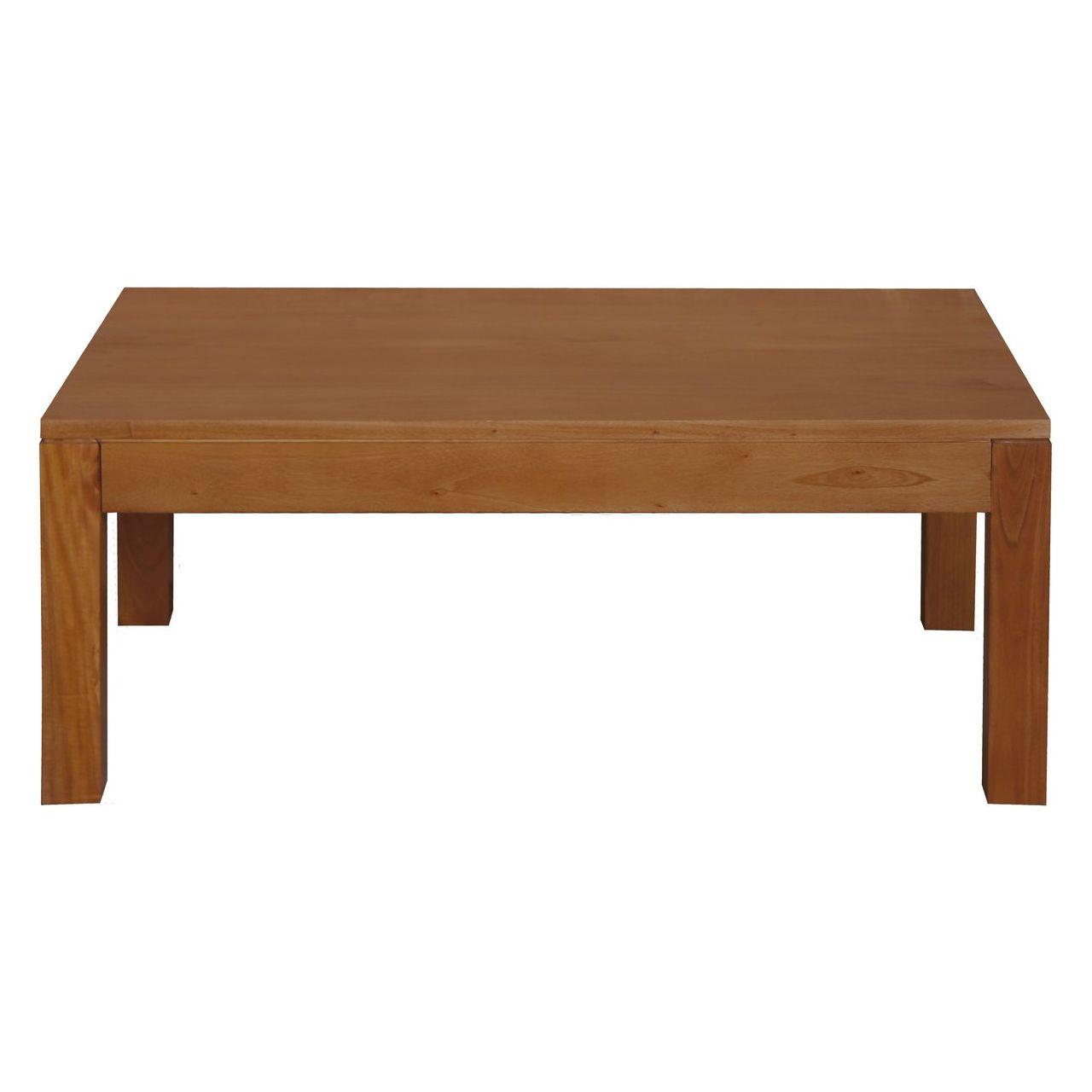Amsterdam Solid Mahogany Timber Coffee Table (Light Pecan)