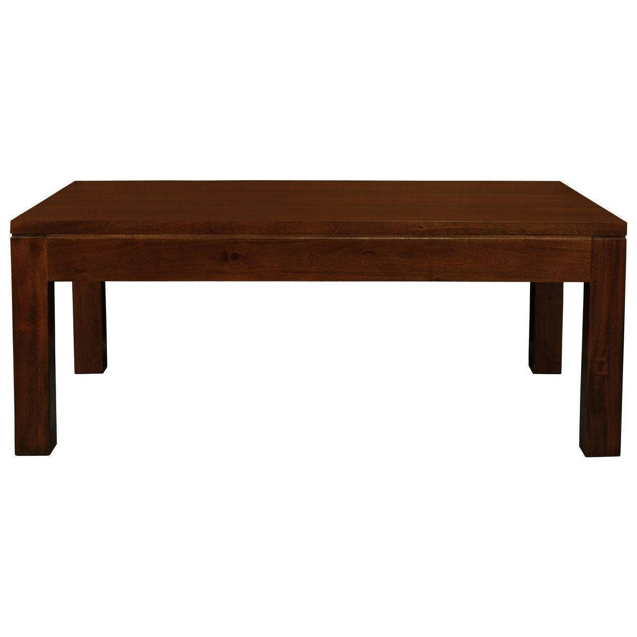 Amsterdam Solid Mahogany Timber Coffee Table (Light Pecan)