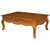 French Provincial 2 Drawer Coffee Table - Light Pecan