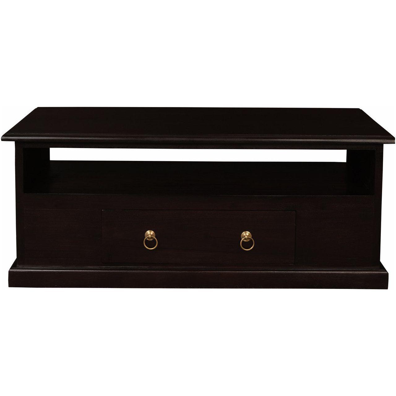 Tasmania 2 Drawer Coffee Table - Chocolate