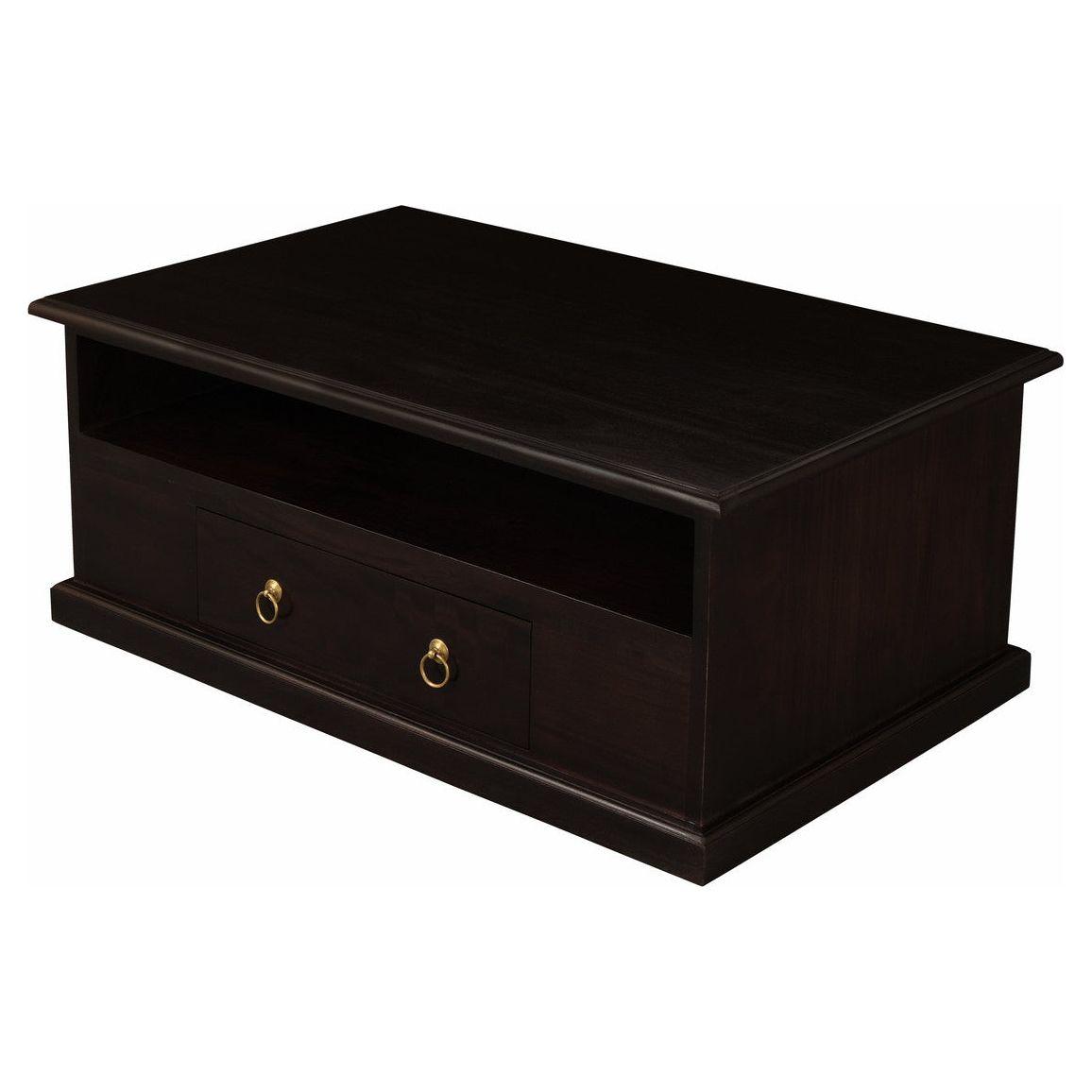 Tasmania 2 Drawer Coffee Table - Chocolate